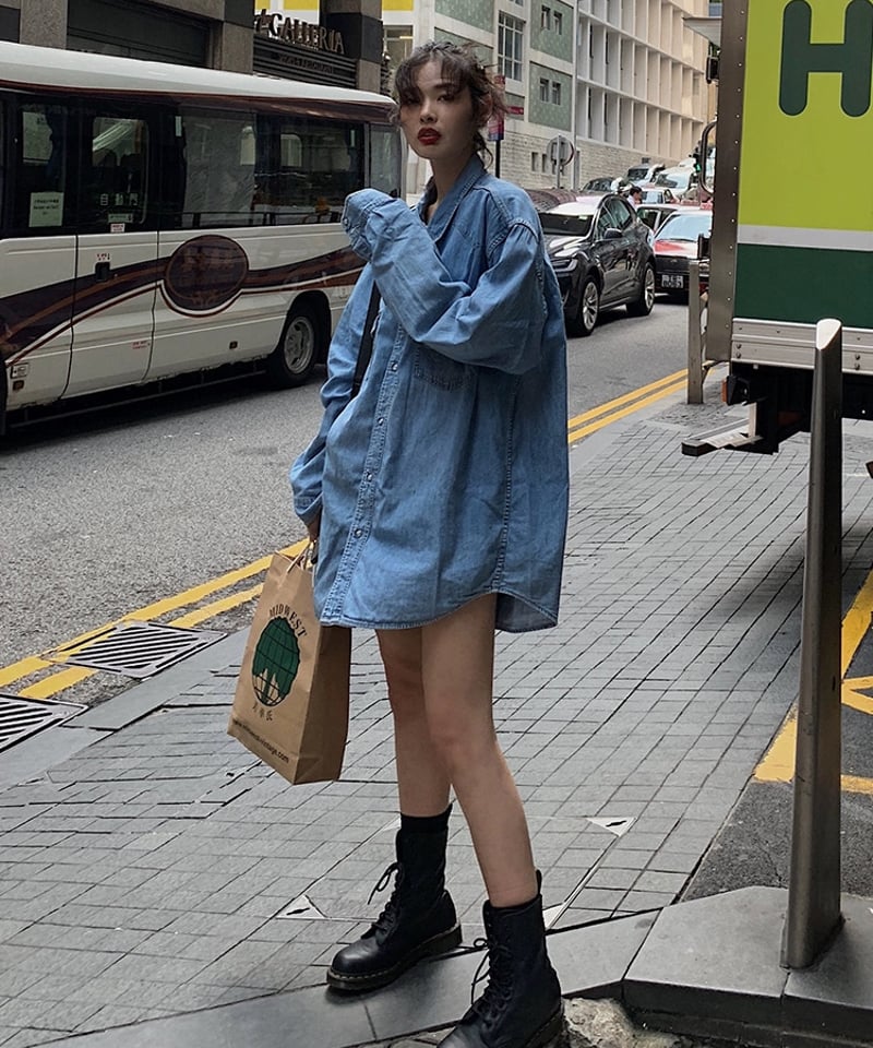 予約販売】 オーバーサイズ デニムシャツ | KISHIKA