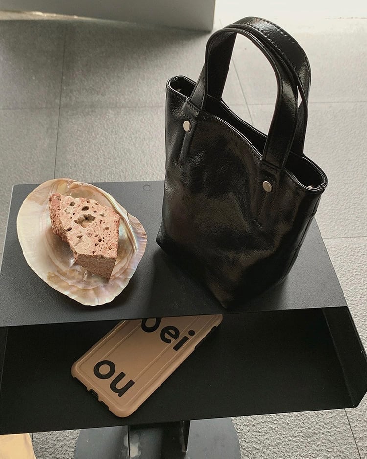 予約販売】PUレザーミミニトートバッグ ショルダーストラップ付 | KISHIKA