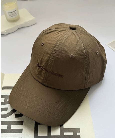 【予約販売】ロゴ刺繍ナイロンCAP キャップ