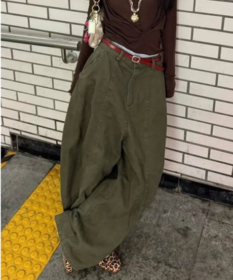 【予約販売】 デザインバルーンミリタリーパンツ