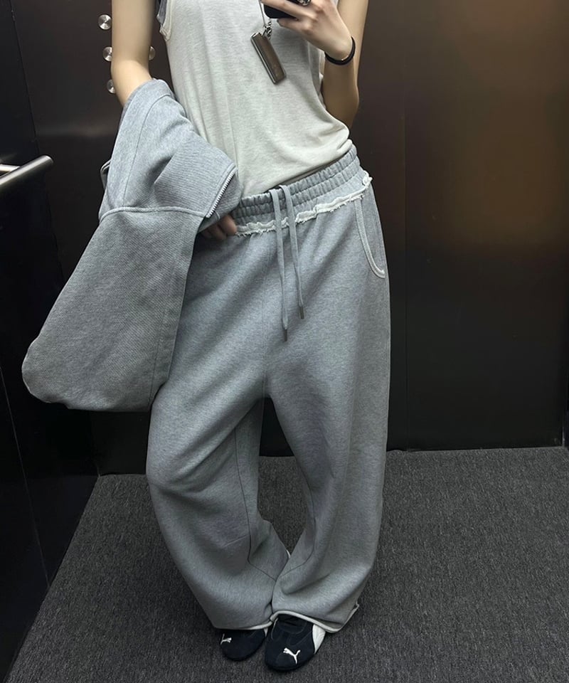 予約販売】 カットオフワイドスウェットパンツ ユニセックス S〜XL 