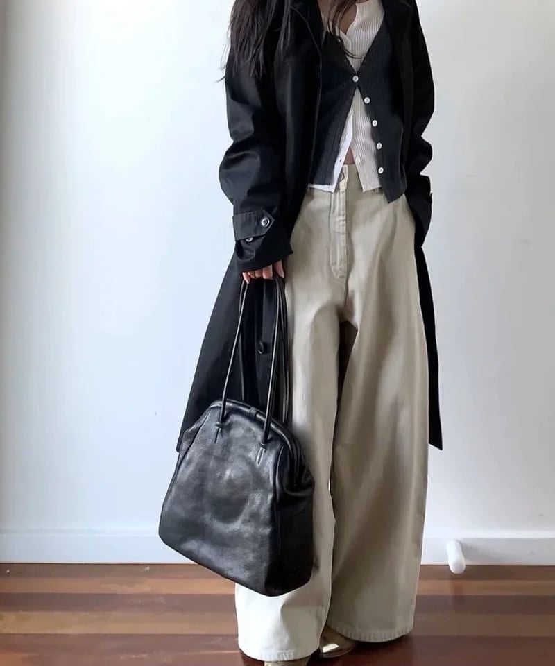 今だけ限定15%OFF【予約販売】がま口レザーショルダーバッグ