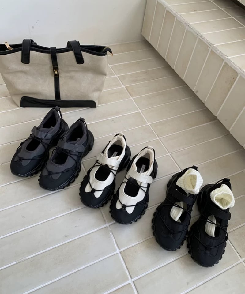 予約販売】コードストラップスニーカー#グレー | KISHIKA