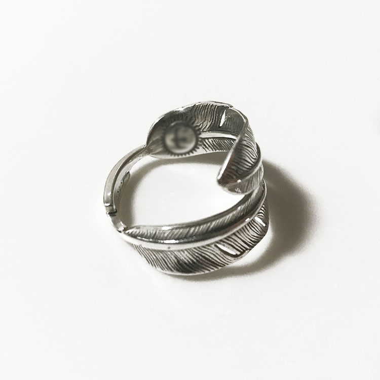 即納】SV925 フェザーシルバーリング フリーサイズ11〜13号 今だけ