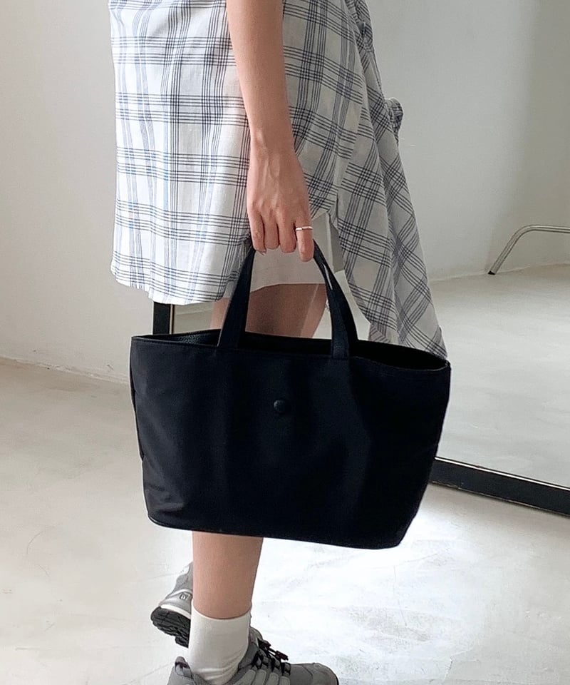 OUR ブラック 2way ナイロントートバッグ ミディアム 予約販売】ミディアム ナイロン トートバッグ | KISHIKA