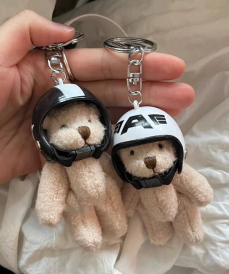 【予約販売】ヘルメットベアキーホルダー