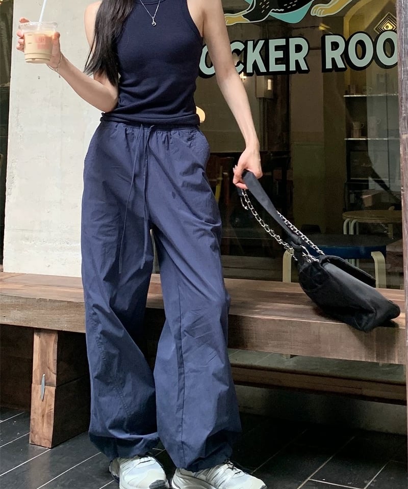 今だけ限定OFF【予約販売】ドロー ストリング イージーパンツ