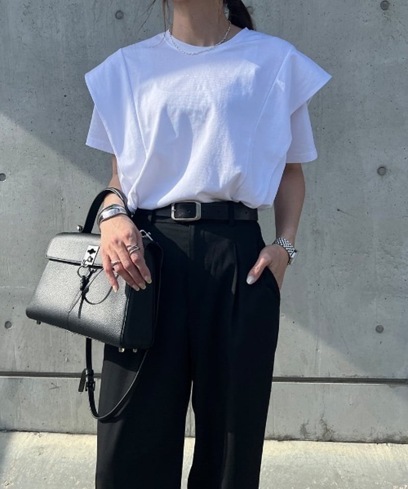 予約販売】 ラッフルフリルショルダーTシャツ | KISHIKA