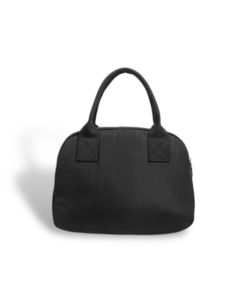 予約販売】ナイロンラウンドミニボストンバッグ #ブラック | KISHIKA