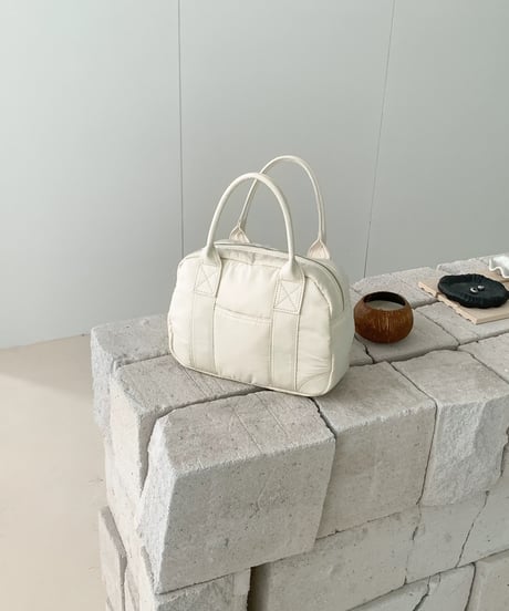 【予約販売】ナイロンラウンドミニボストンバッグ