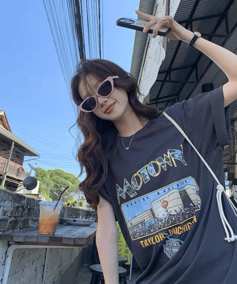 予約販売】MOTOWN ビンテージデザインプリントTシャツ | KISHIKA
