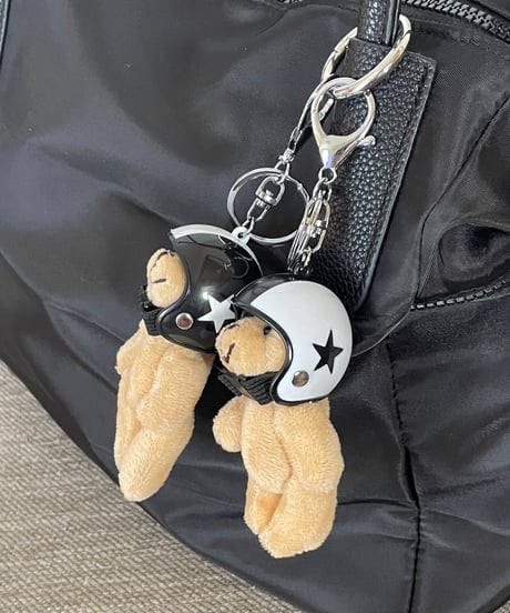 【予約販売】ヘルメットベアキーホルダー