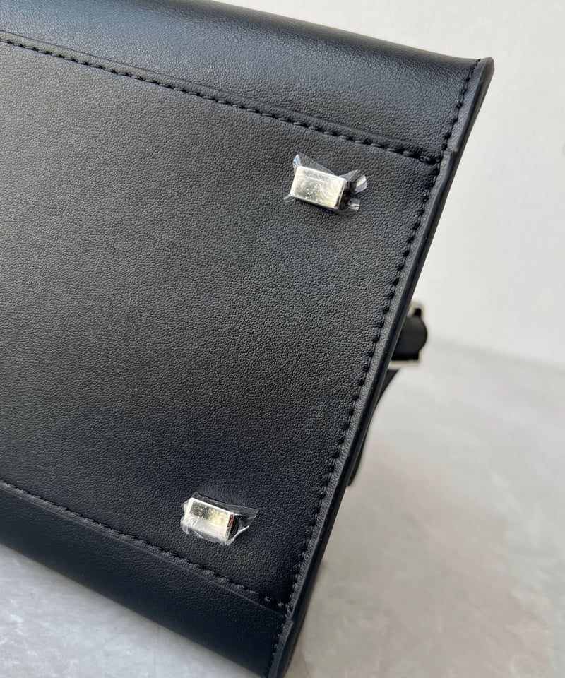 2025【予約販売】サイドベルトPUレザーミニボストンバッグ#ホワイト