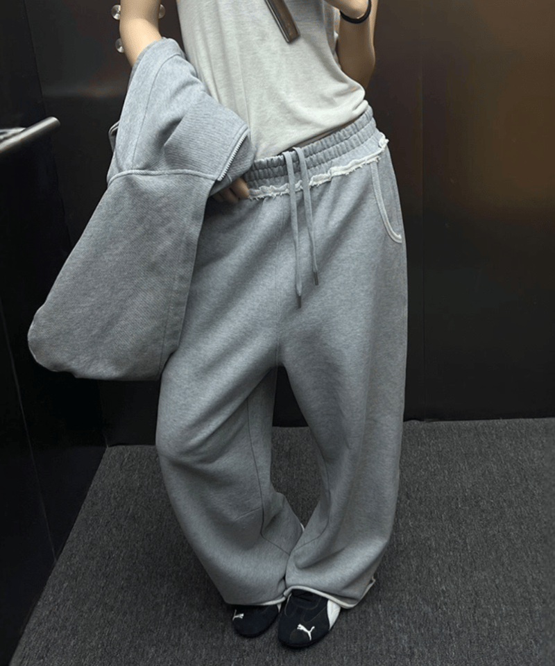 予約販売】 カットオフワイドスウェットパンツ ユニセックス S〜XL 