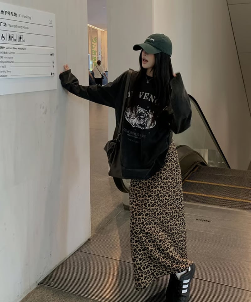 セット割20%OFF【予約販売】レトロプリントTシャツ/レオパード