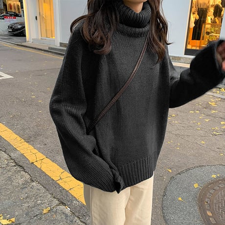 新品2015A/W＊オフタートルニット ニッセン（nissen） ニット セーター レディース オフタートルネック