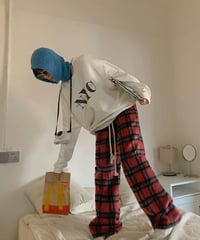 BLCK FRIDAY SALE【即納】チェックイージーパンツ