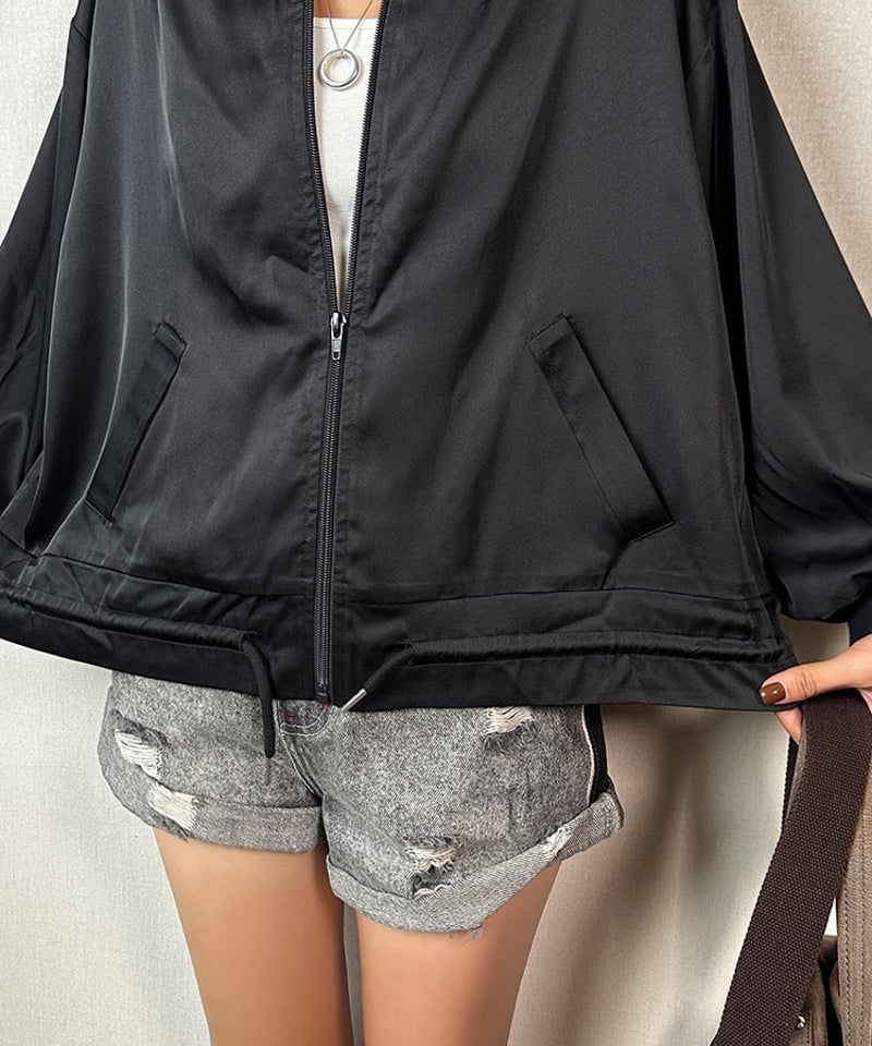 カリテ♡シャドーストライプブルゾン美品 セール】 シャドーストライプブルゾン （ブルゾン）｜qualite