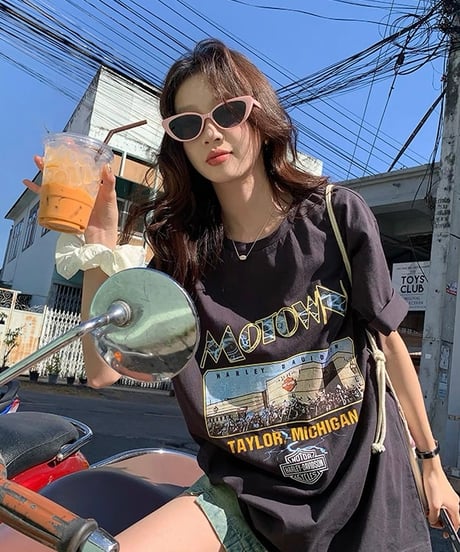 【予約販売】MOTOWN ビンテージデザインプリントTシャツ