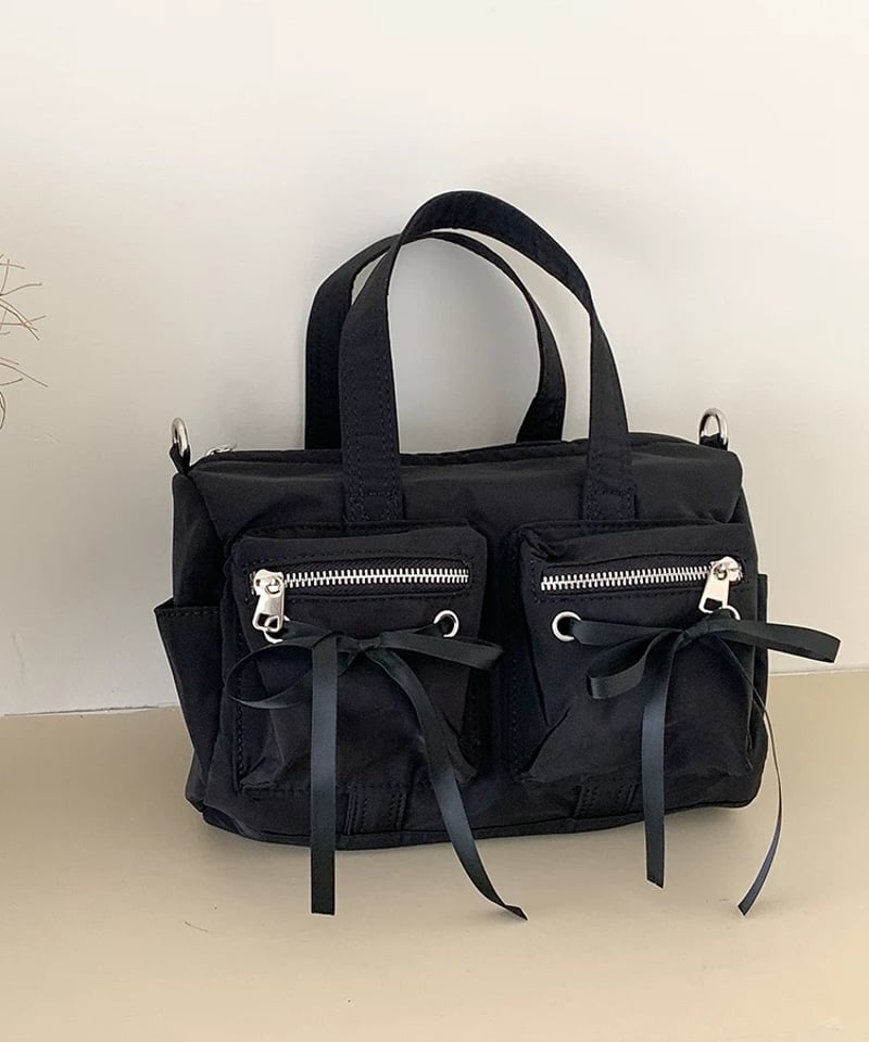予約販売】リボンマルチポケットナイロンバッグ | KISHIKA