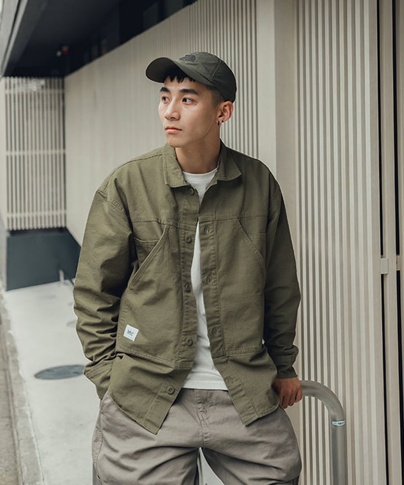 即納】ミリタリーワークジャケット チャコールグレー XXL メンズ | KISHIKA