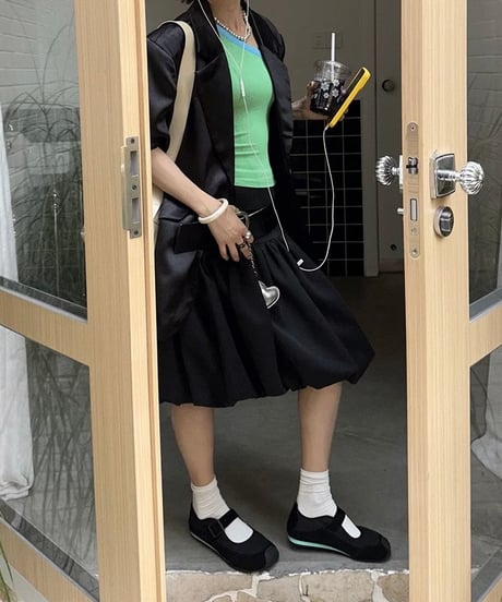 【予約販売】SG ストラップスニーカー#ブラック