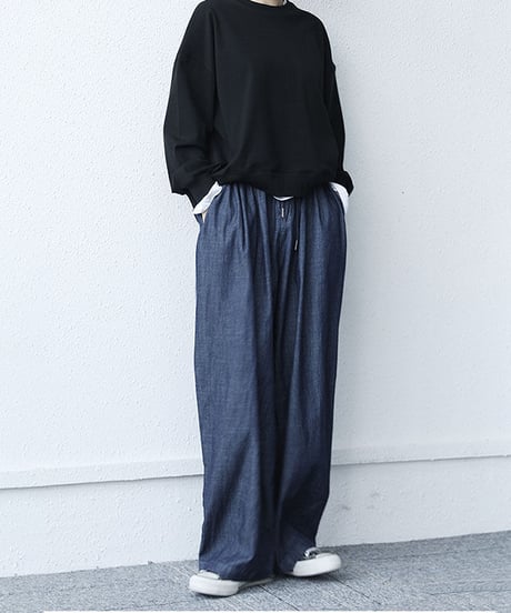 BLACK FRIDAY SALE【即納】ワイドライトデニムパンツ