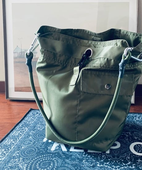 【予約販売】ミリタリーバケツバッグ ショルダーストラップ付