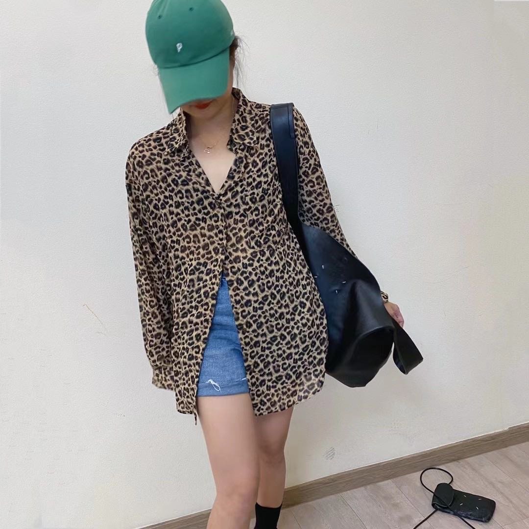 hooked 購入　レオパードシャツ 予約販売】レオパード柄シアーシャツ | KISHIKA