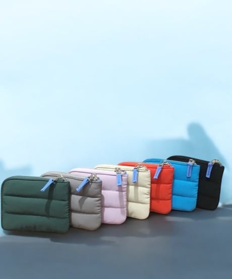 【予約販売】ナイロンキルティングミニマルチケース ウォレット