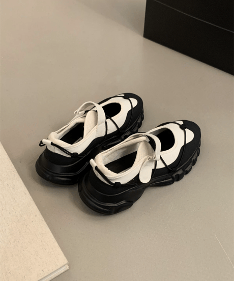 【予約販売】コードストラップスニーカー#アイボリー