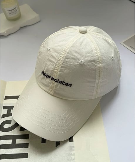 【予約販売】ロゴ刺繍ナイロンCAP キャップ