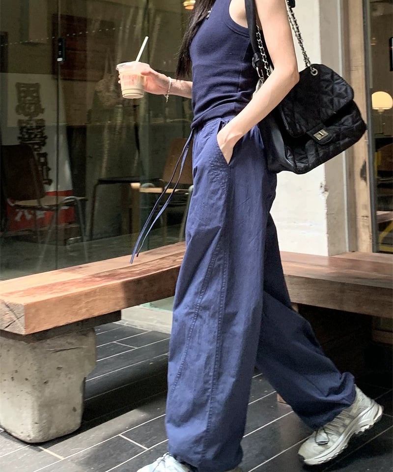 今だけ限定OFF【予約販売】ドロー ストリング イージーパンツ