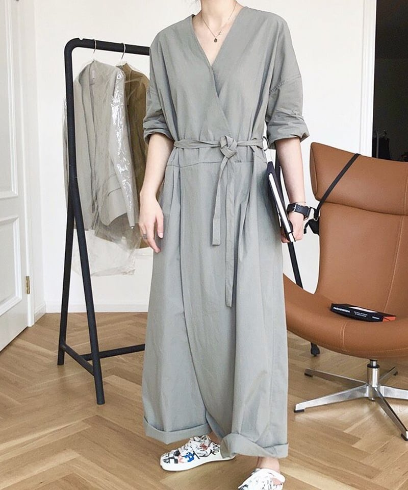 予約販売】カシュクールデザインオールインワン | KISHIKA 予約販売】カシュクールデザインオールインワン | KISHIKA