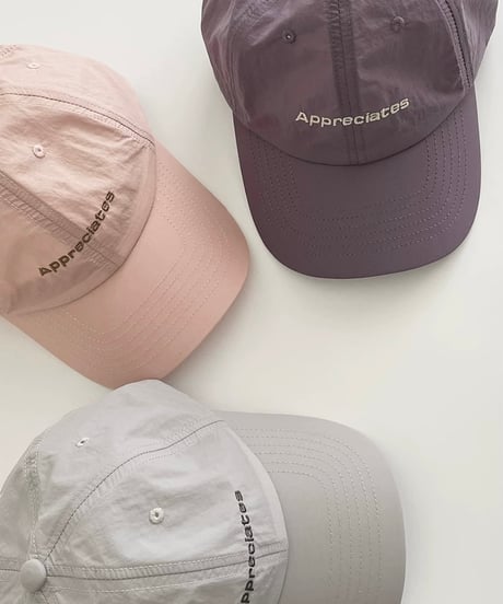 【予約販売】ロゴ刺繍ナイロンCAP キャップ