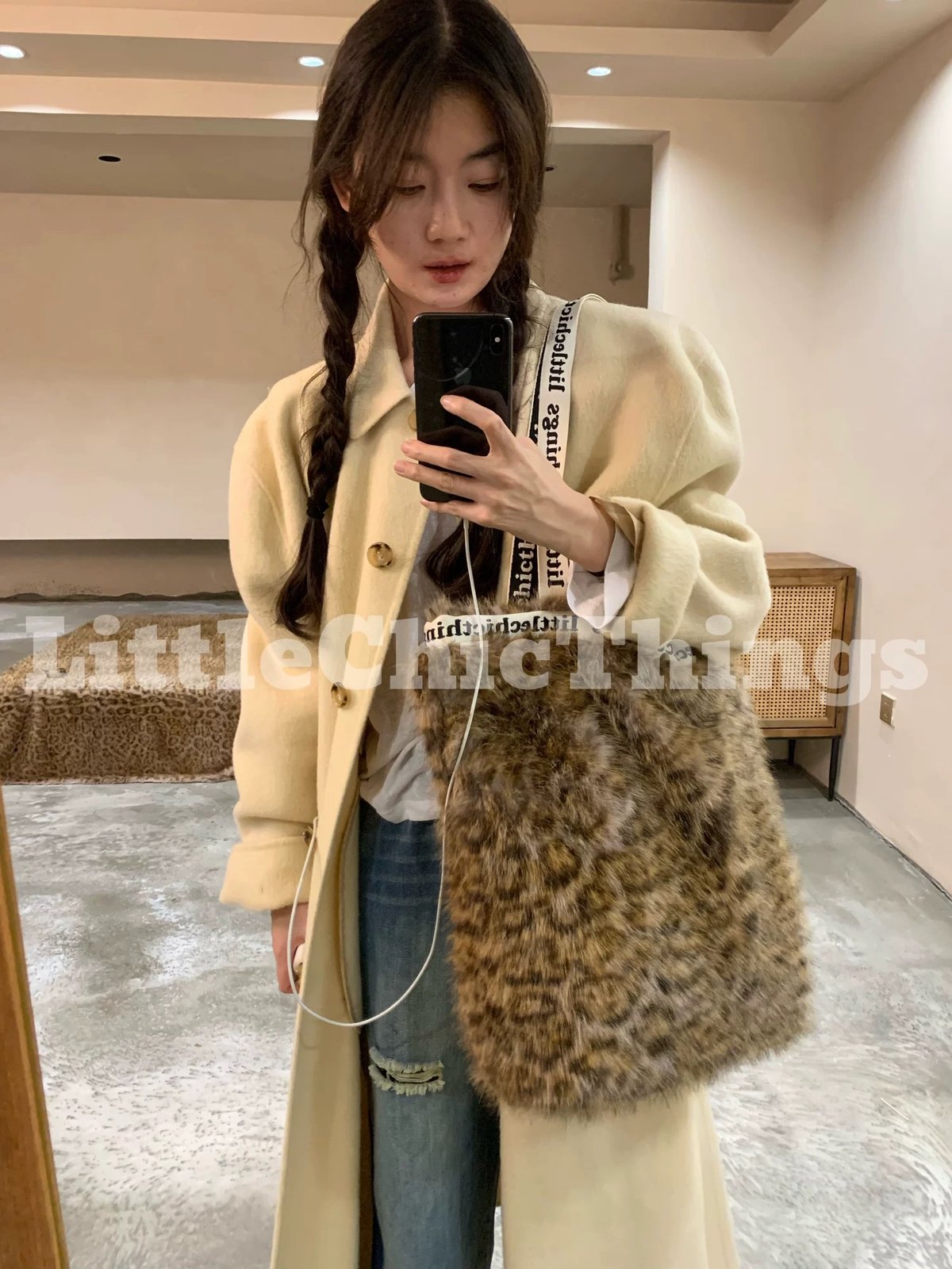 gossip club AINA 2way マルチウェイバッグ ヒョウ柄 gossipclub マルチウェイバッグ ヒョウ柄