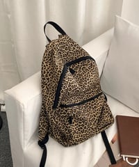 【予約販売】レオパード柄バックパック