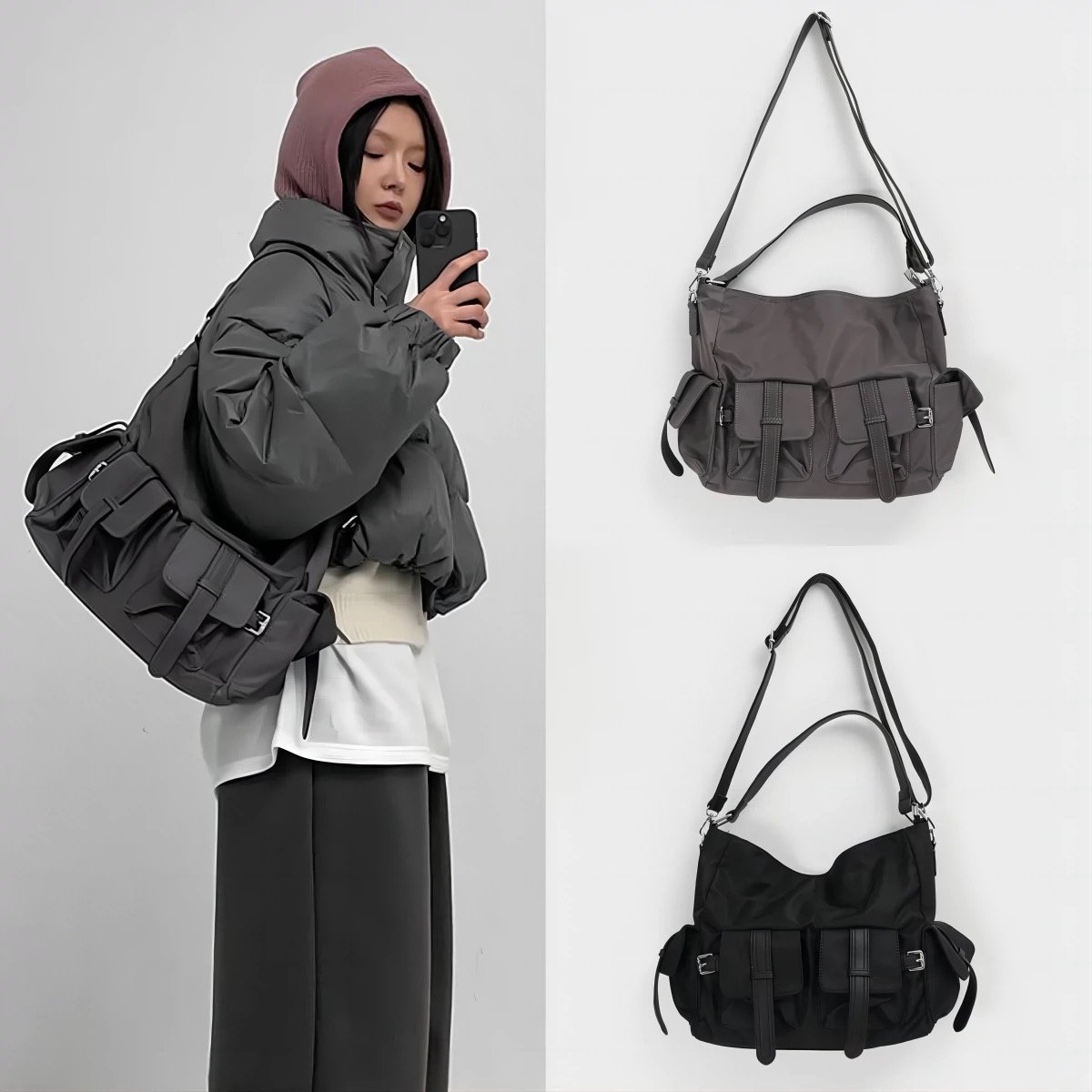 TOUGH 大容量 ミリタリーバッグ マルチポケット ターンバックル ナイロン TOUGH 大容量 ミリタリーバッグ マルチポケット ターンバックル