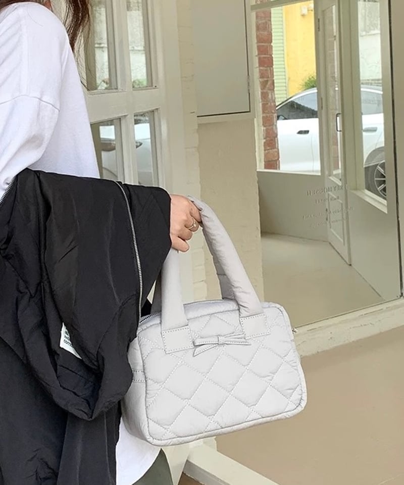 予約販売】りぼん キルティング ミニ ボストンバッグ | KISHIKA