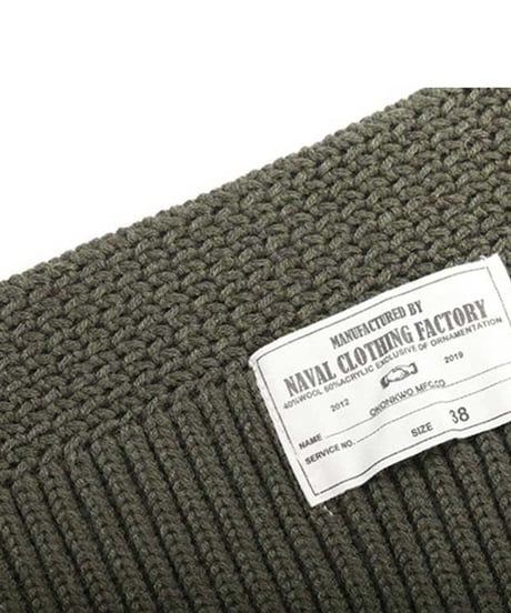 U.S.NAVY Wool Scarf USネイビー ウールスカーフ ミリタリー マフラー ニット リブニット