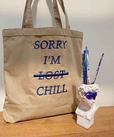【予約販売】CHILL刺繍トートバッグ
