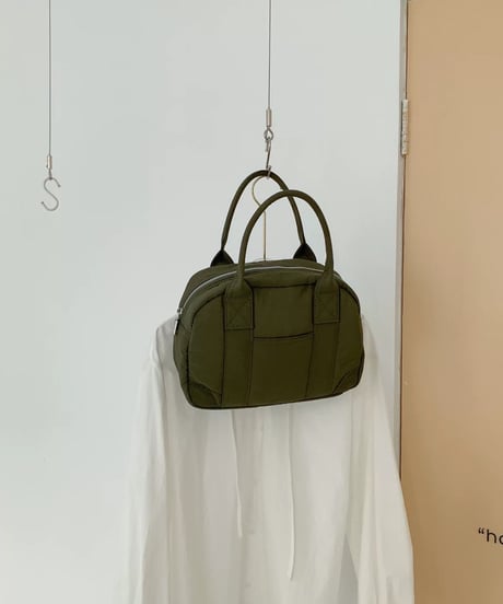 【予約販売】ナイロンラウンドミニボストンバッグ