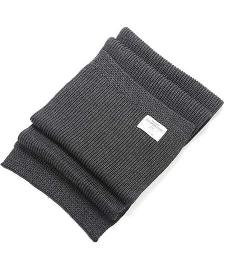U.S.NAVY Wool Scarf USネイビー ウールスカーフ ミリタリー マフラー ニット リブニット