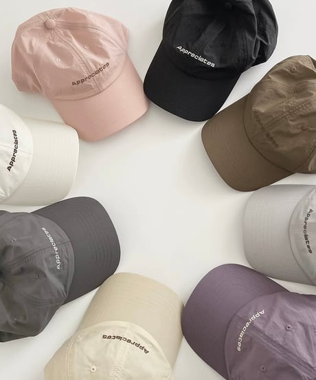 【予約販売】ロゴ刺繍ナイロンCAP キャップ