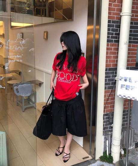 【予約販売】レトロフリル クロップドハーフパンツ