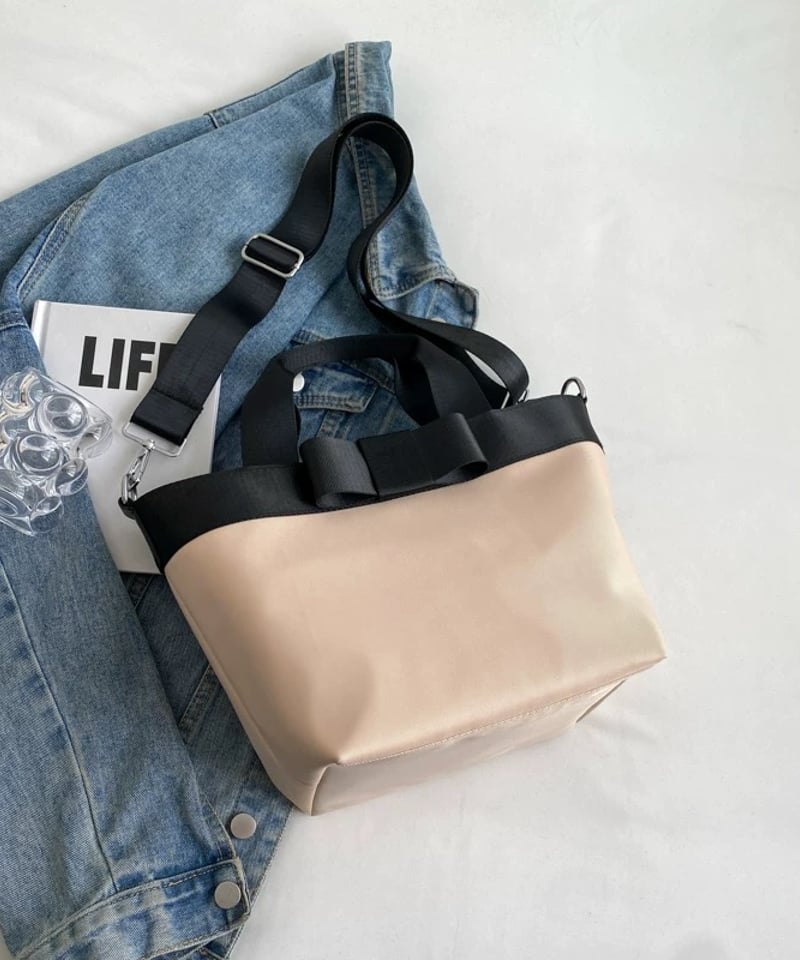 予約販売】リボンナイロンミニトートバッグ | KISHIKA