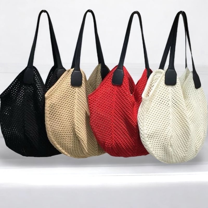 予約販売】大容量編みショルダーバッグ トートバッグ | KISHIKA