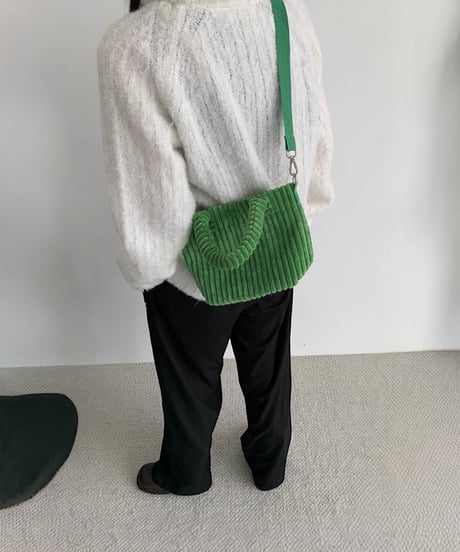 【予約販売】コーデュロイミニトートバッグ ショルダーストラップ付 ②