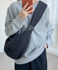 【予約販売】ストラップクロスバッグ#ブラック