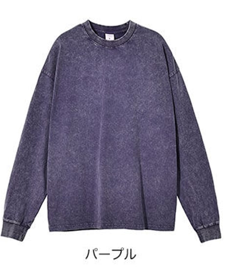 【予約販売】 ビンテージ ウォッシュ長袖Tシャツ